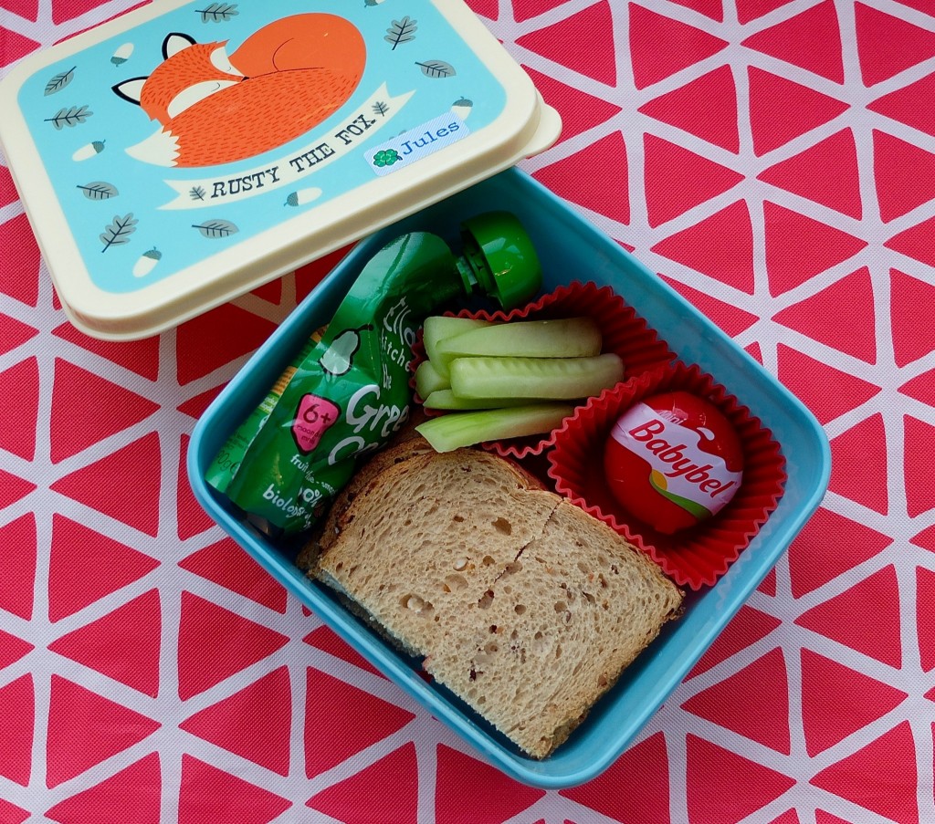 brooddoos voorbeeld van gevarieerde en gezonde lunchbox voor kleuter