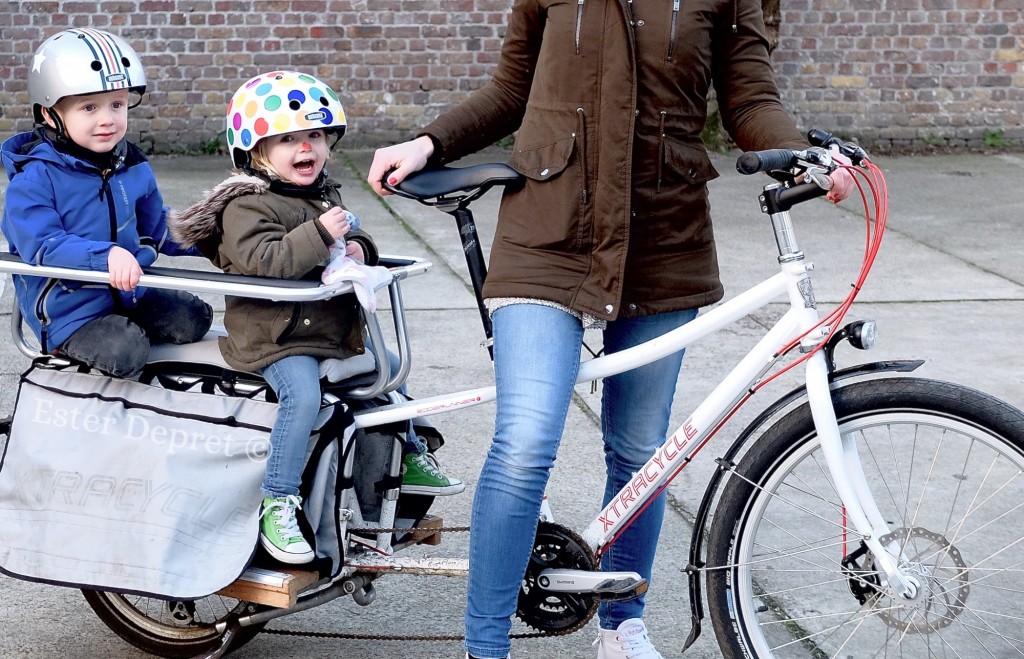 Nutcase fietshelm voor kinderen - Xtracycle longtail cargobike