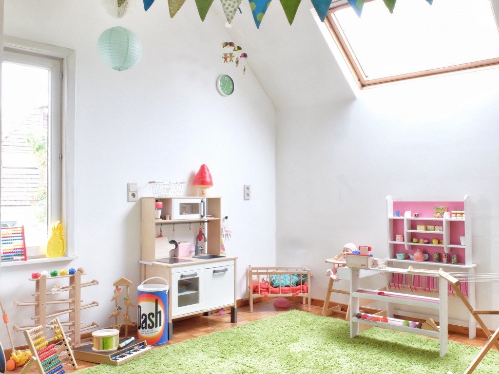 speelkamer op zolder voor jonge kinderen