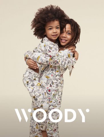 Woody nieuw logo, Belgische pyjama